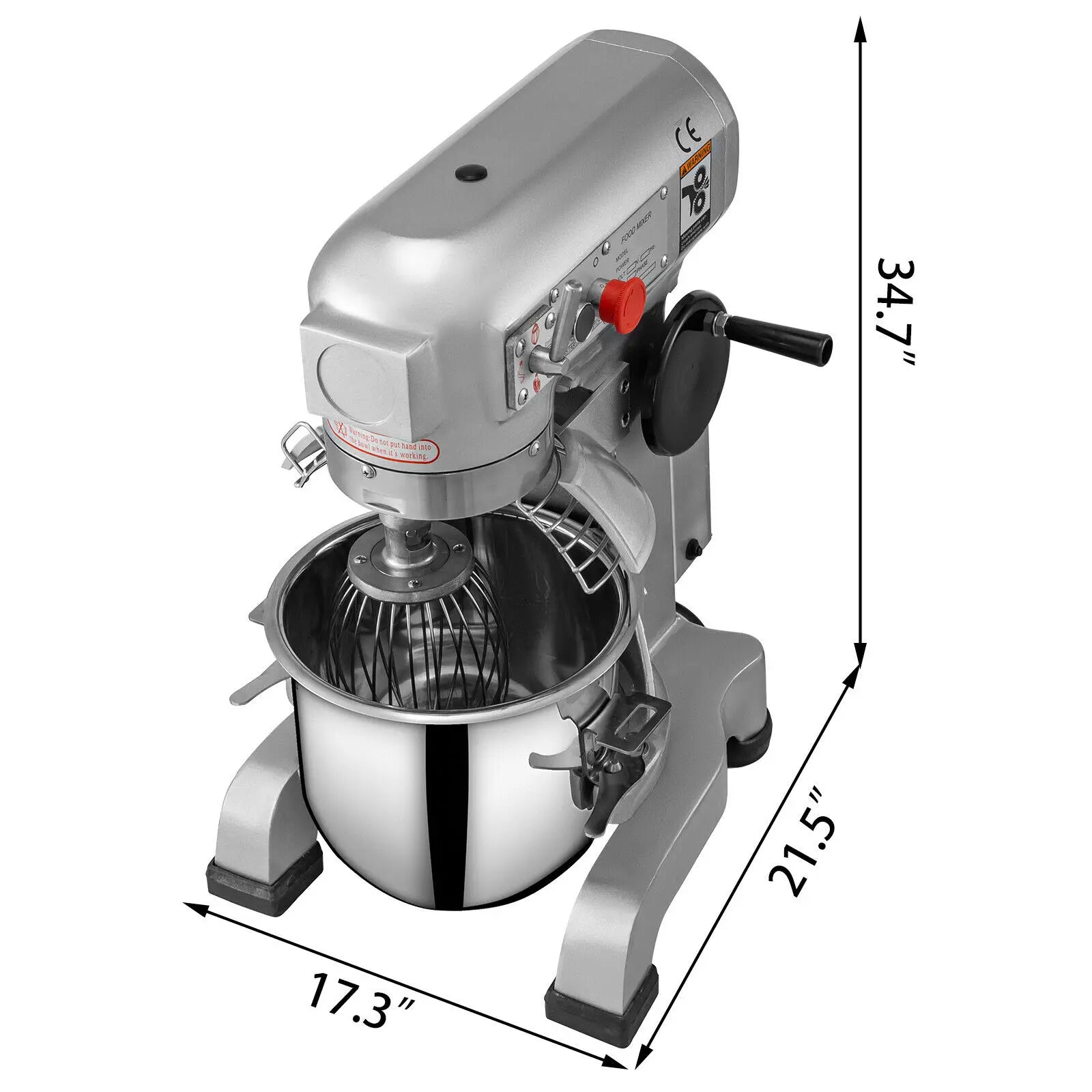 Dough Machine, 10-30L Electric Stainless Cream Egg Mixer Blender