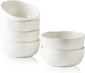 Soup Bowls, Set of 6, White Ceramic