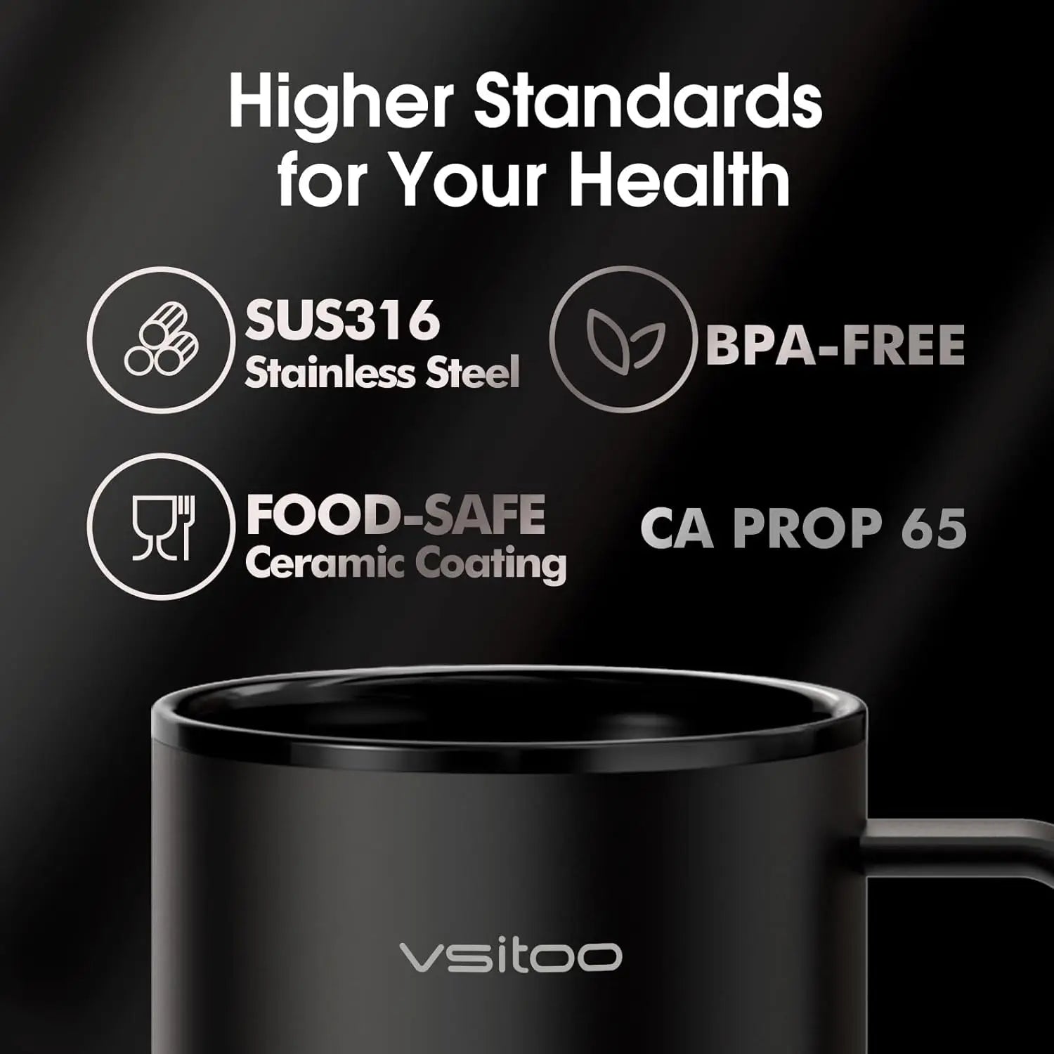 Mug, Heated Gift, Black