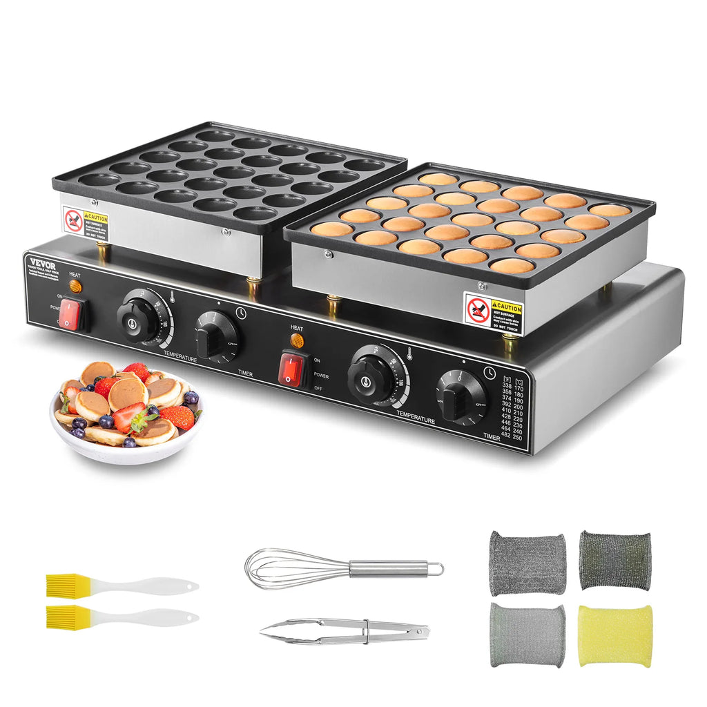 Mini Pancake/Waffle Maker, Non-stick 1800W