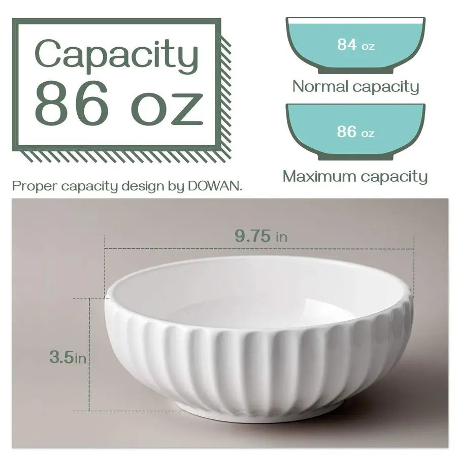 Bowls, Large Ceramic Set of 2