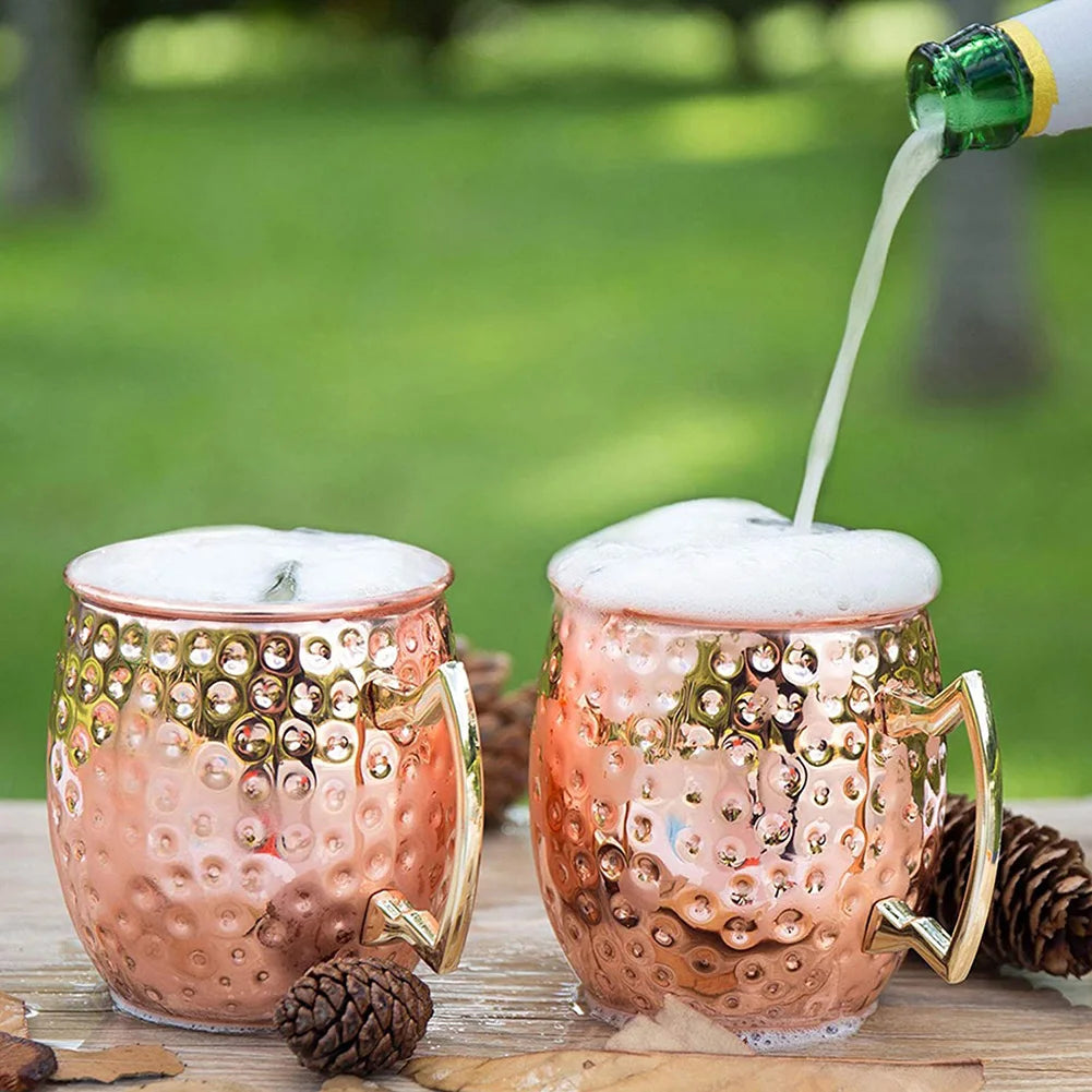 Mugs, 8 Stainless Steel Copper