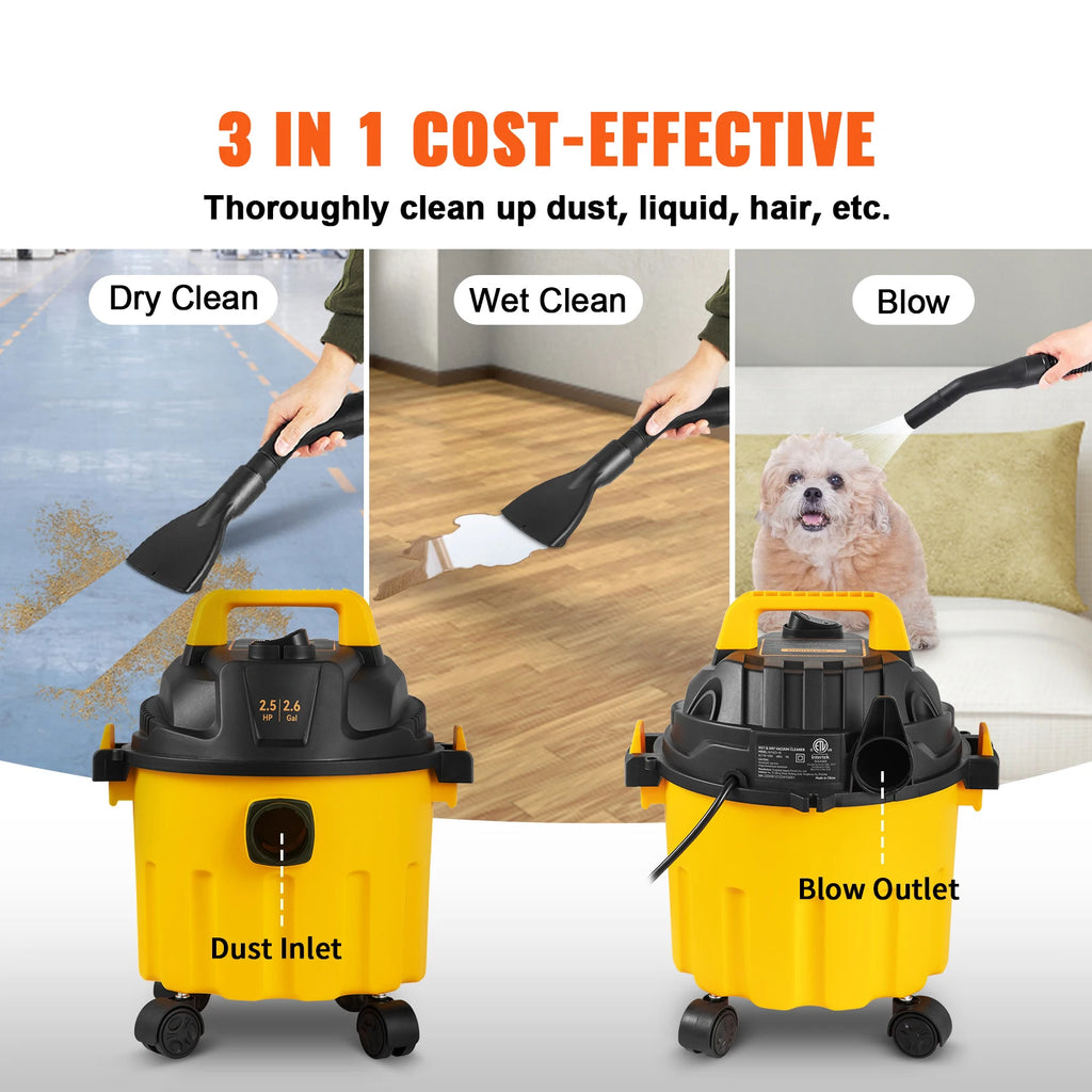 Wet Dry Shop Vac 2.6 Gallon