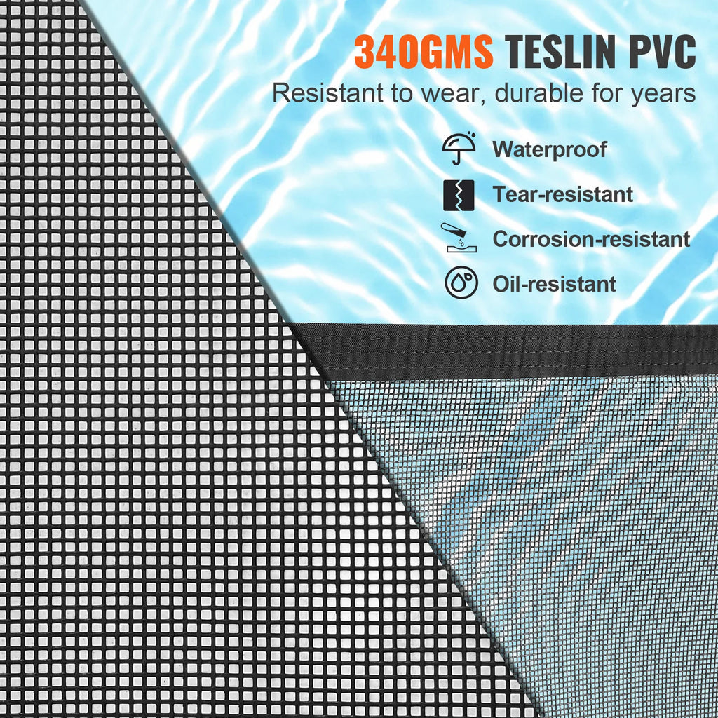 SucceBuy Pool Fence Pool Fences for Inground Pools Removable Child Safety Fencing Teslin PVC Fence Mesh Protects Kids and Pets