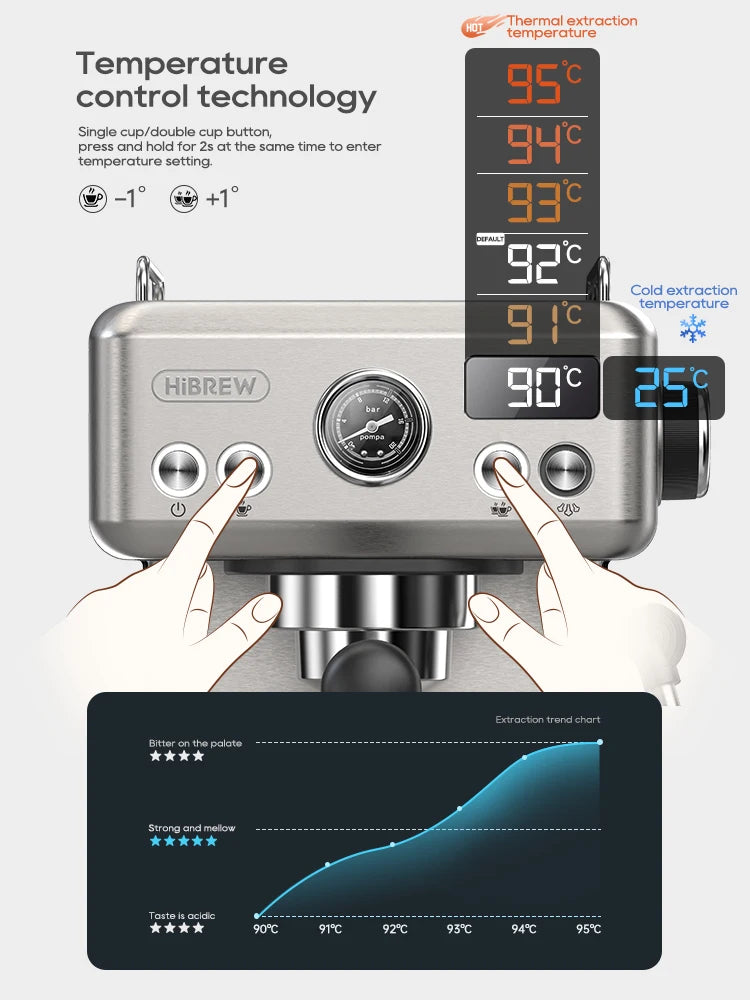 Espresso Machine, Cold/Hot Coffee Maker