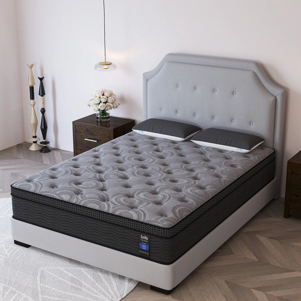 12/14 Inch Twin Full King Queen Mattress , Hybrid Mattresses Medium Firm with Gel Memory Foam & Pocketed Coils, Motion Isolation