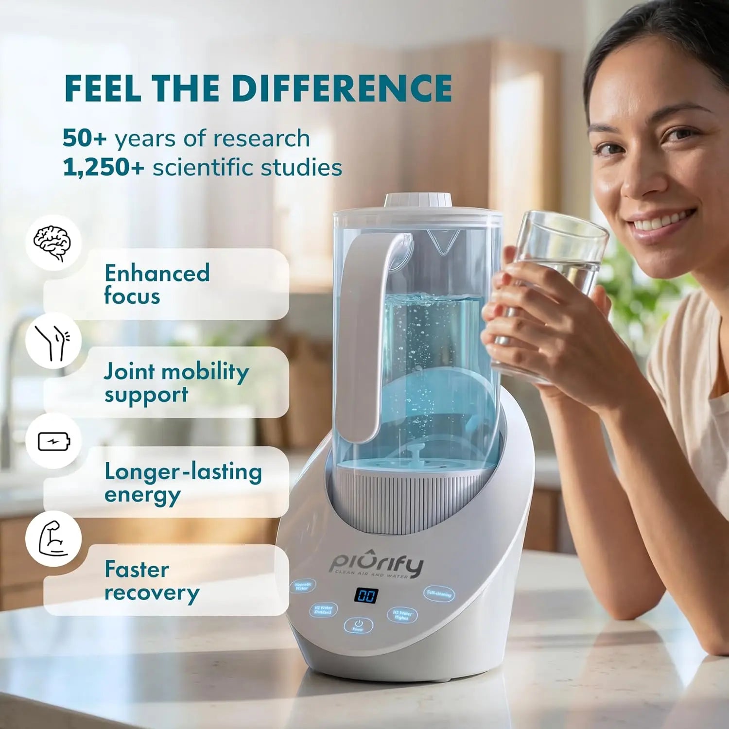 Hydrogen Water Generator, BPA Free 50 Oz