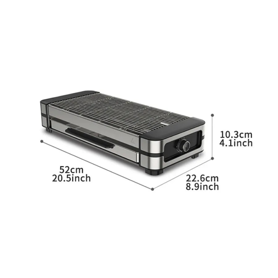 Electric Grill, Stainless Indoor BBQ