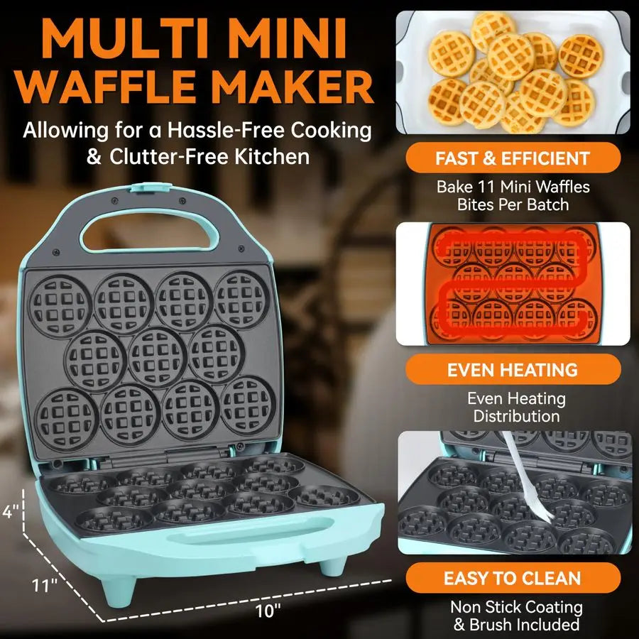 Mini Waffle Maker, 11 X 2.2 Nonstick