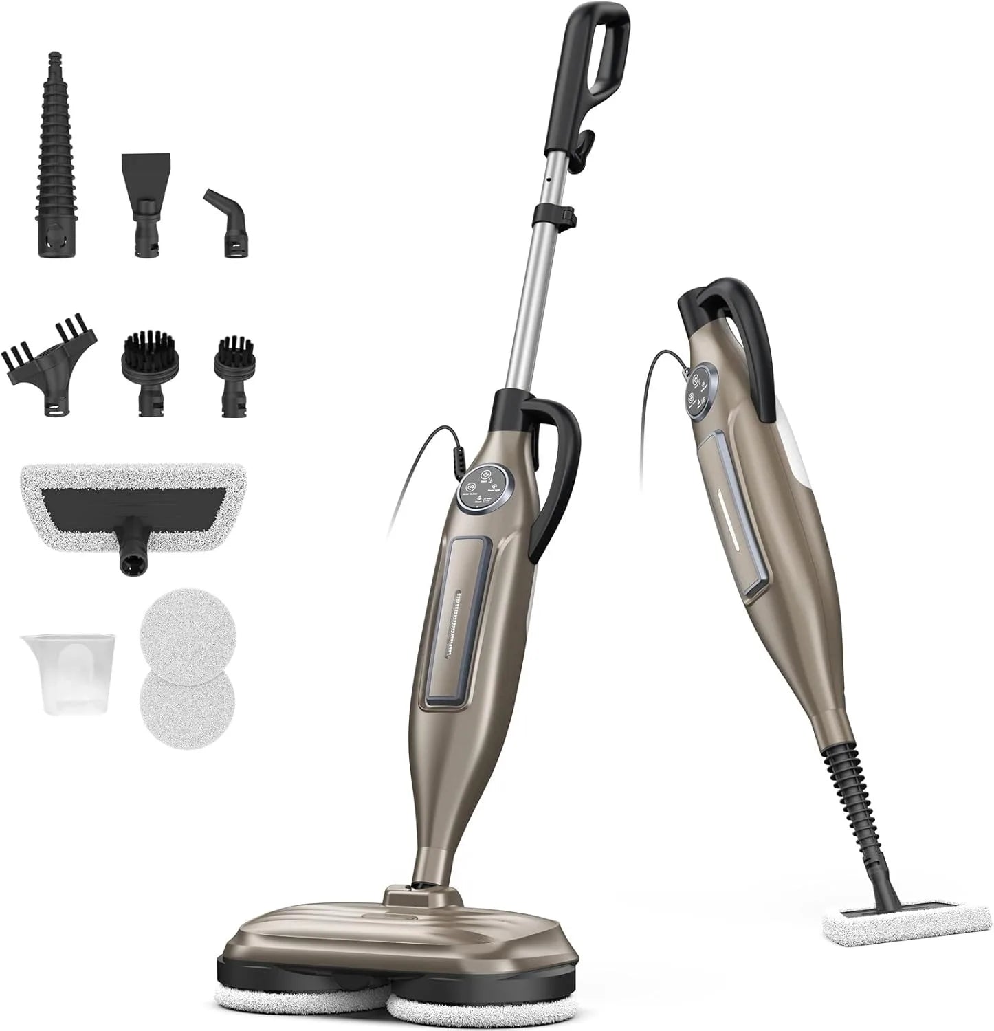 Mop Cleaner, Steam w/ Rotating Pad Floor Steamer for Hardwood Laminate