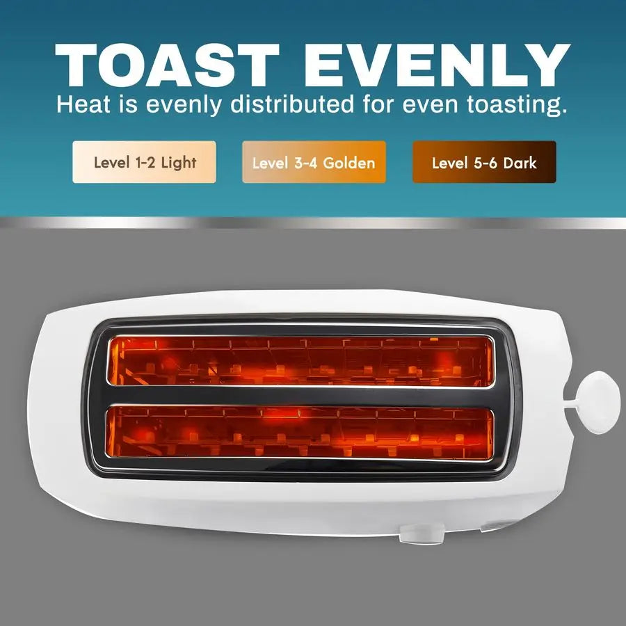Toaster, Extra Wide Long Slot 4-Slice