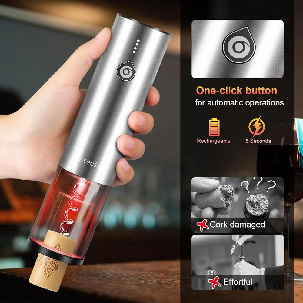 Electric Wine Opener Set, Gift Box