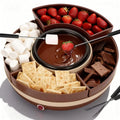 Fondue Pot Electric Rotating 4 Trays