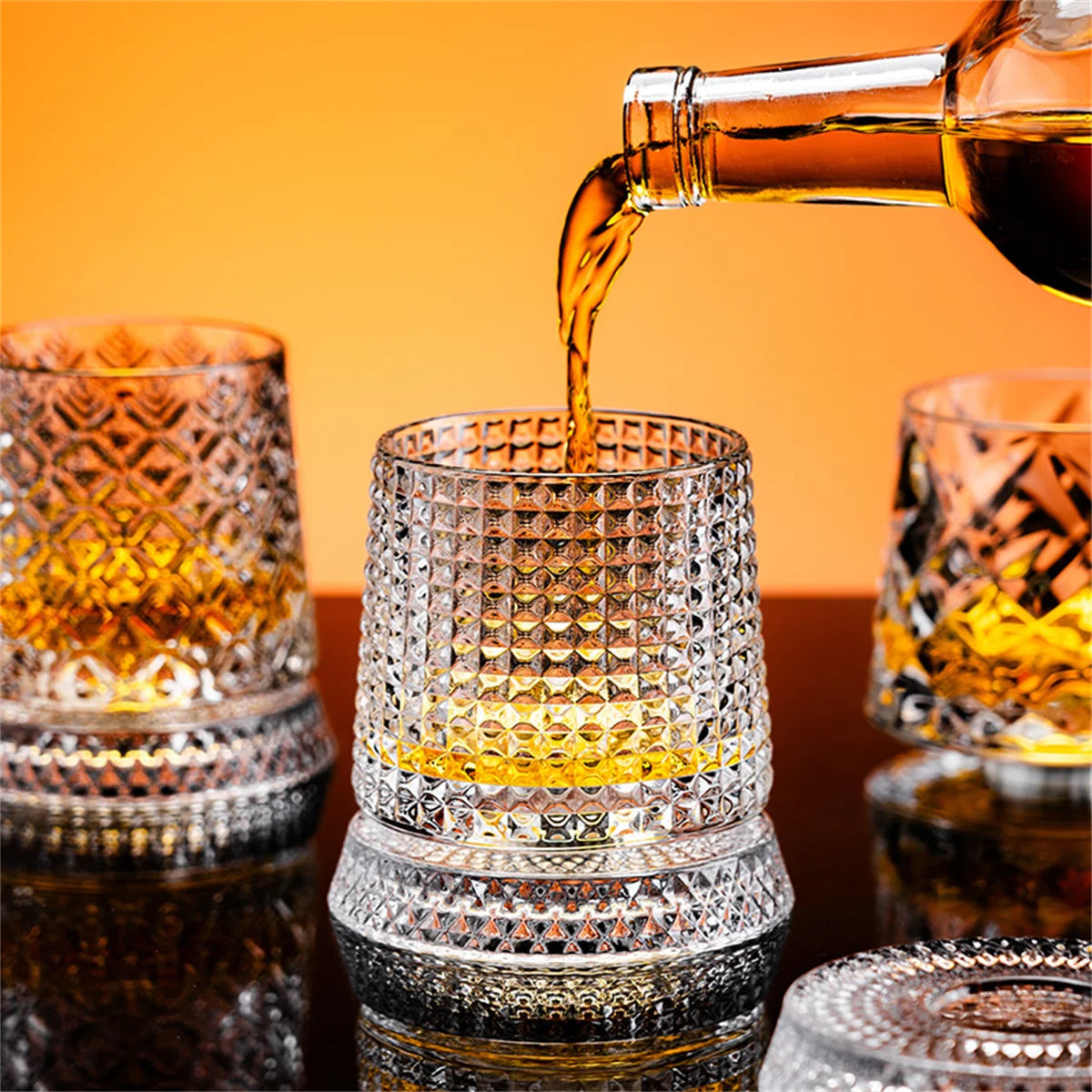 Whiskey glasses w/ base, wine beer