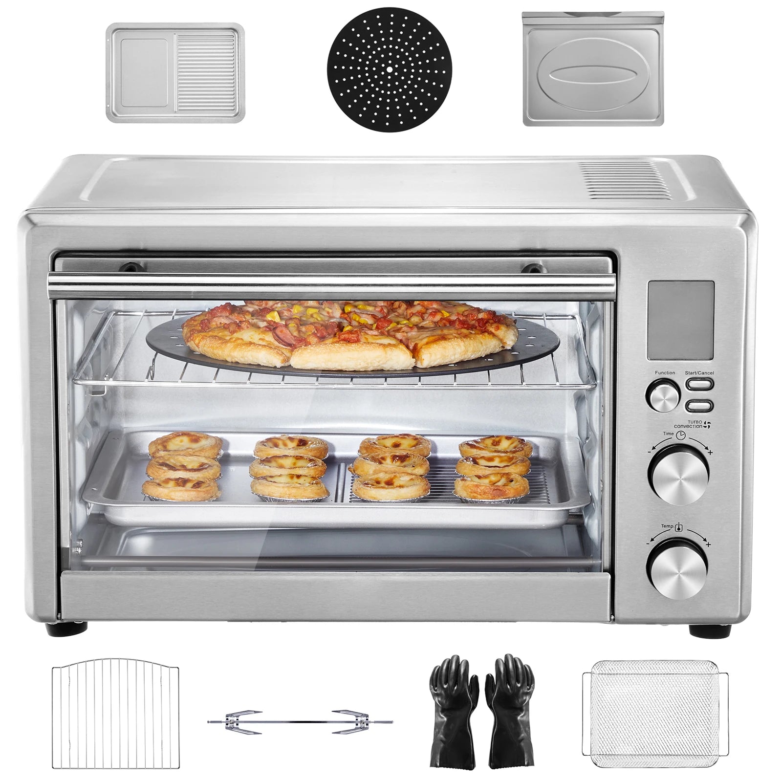 Air Fryer, Toaster Oven, Convection Oven 1800W 2-Tier