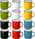 Mugs, 12-Pack Enamel Coated Metal 12 oz