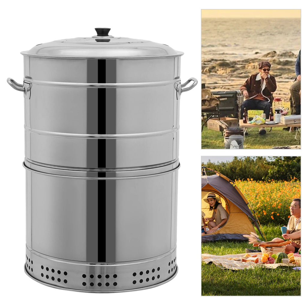 Charcoal Grill, BBQ 16 In Smokeless Rotating Kebabs 50 Skewers