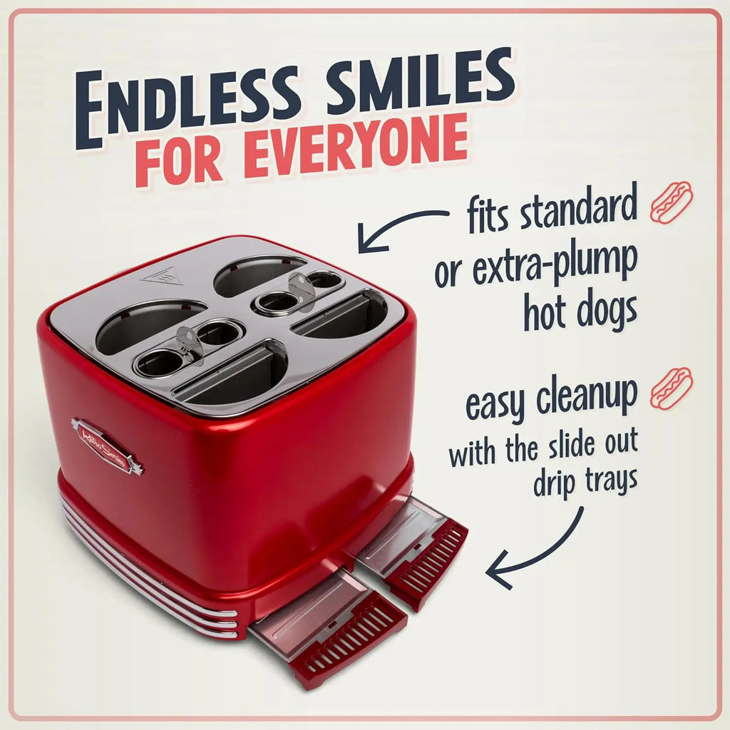 Toaster 4-Slot, Hot Dog & Bun