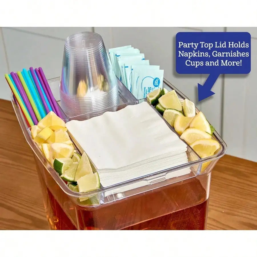Beverage Dispenser 2.5 Gall w/ Drip Tray