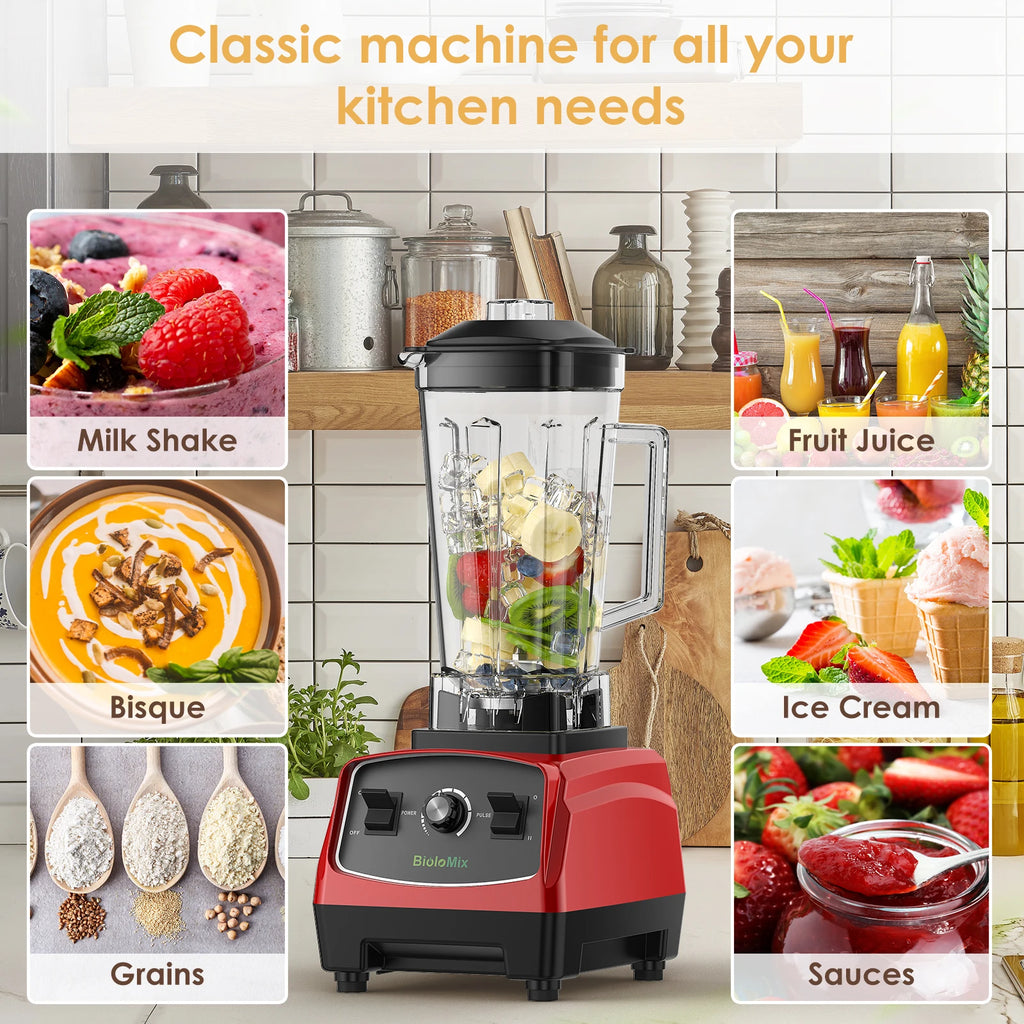 Blender Mixer Juicer, Ice Smoothie Fruit BPA-Free