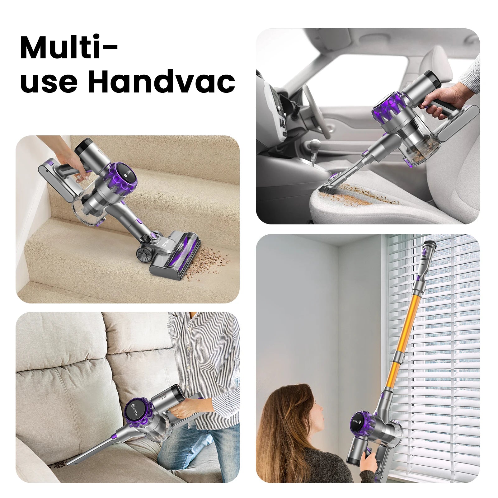 Cordless Vacuum, 40Kpa, Pet Hair, Carpet