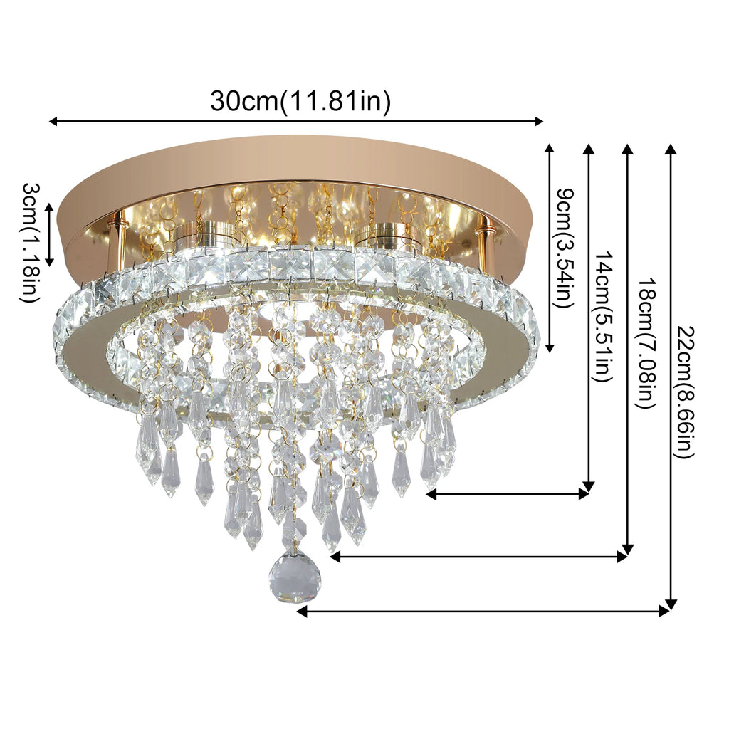 VETRULUS Luxury Crystal Chandelier Lustre Design Gold Modern Led Ceiling Light  Living Room Bedroom Hanging Lamp LightingFixture
