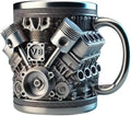 Mug, Stainless Steel Car Lovers V8 Engines