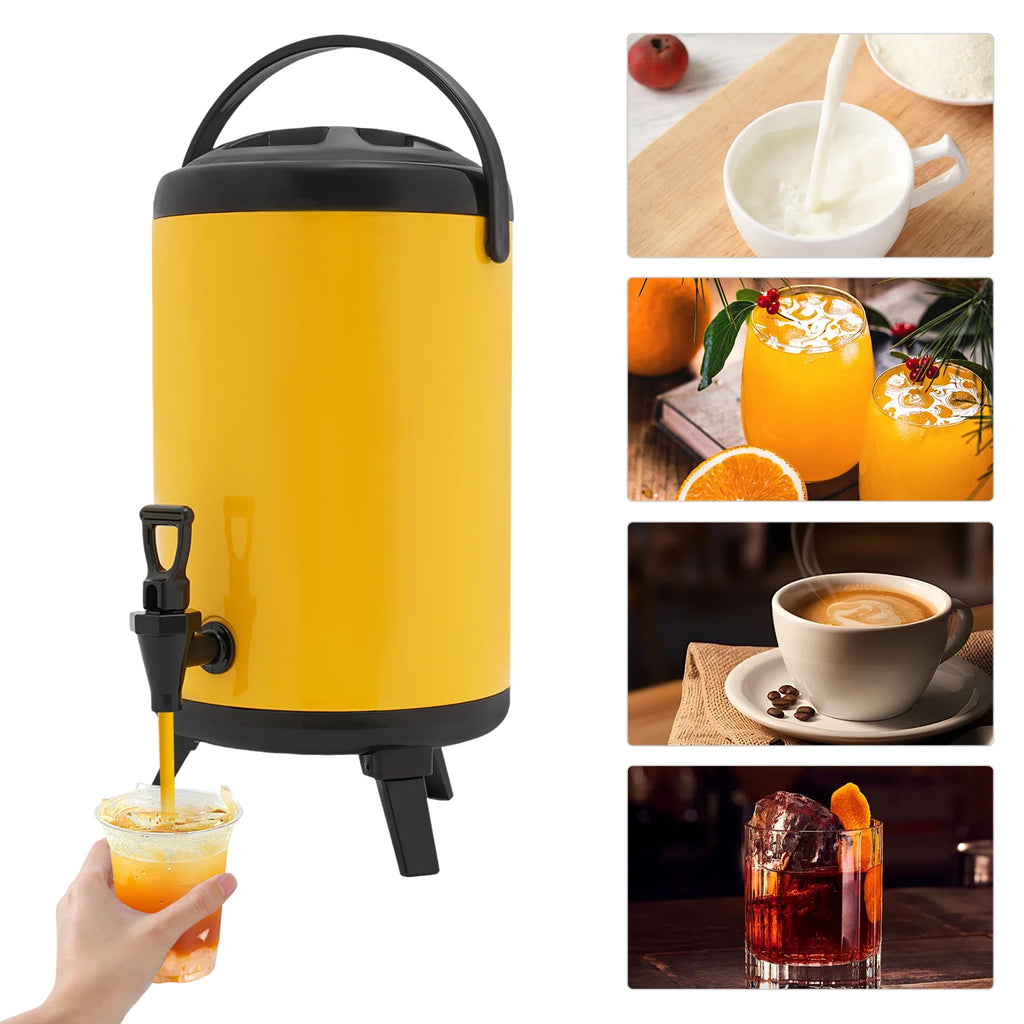 Beverage Dispenser, Hot & Cold 10L Stainless Steel Insulated