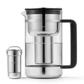 Water Filter Pitcher, Glass Stainless Steel, limescale, chlorine, copper 7-cups