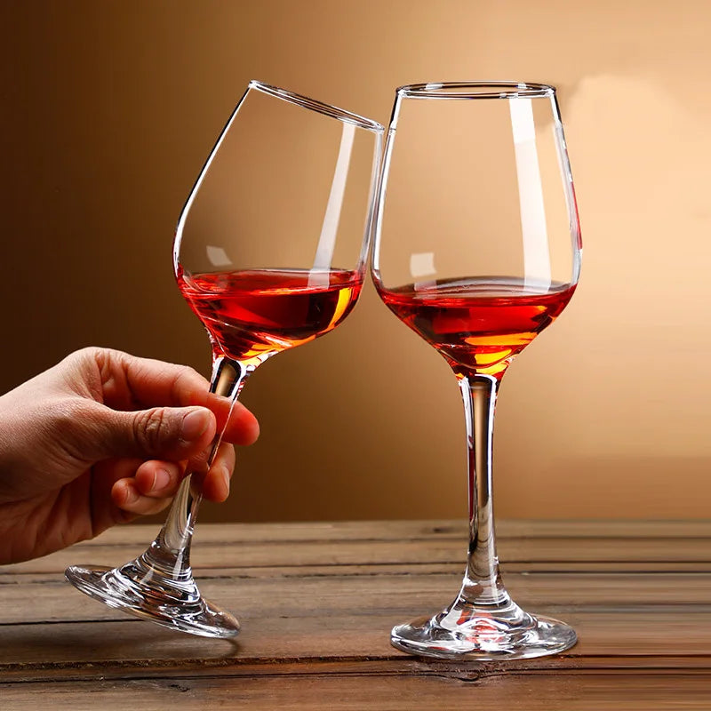 Glasses, 10 oz Set of 2 Crystal Clear, Stemmed, Red Wine Lead-free