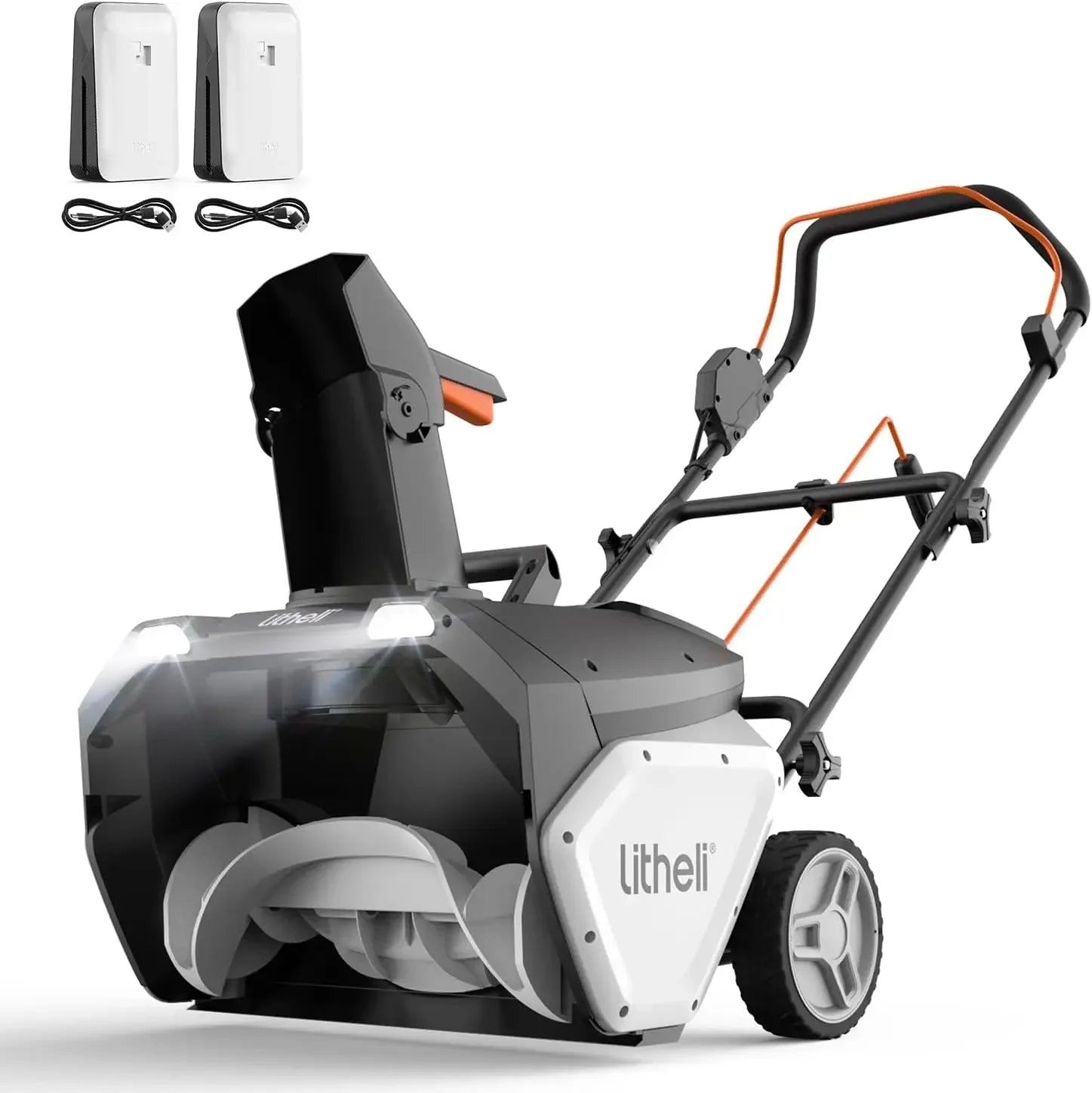 BestsellerBestseller2X20V Cordless Snow Blower, 20 Inch Snow Thrower with 4.0Ah Battery, Electric Snow Blowers with LED Spotligh
