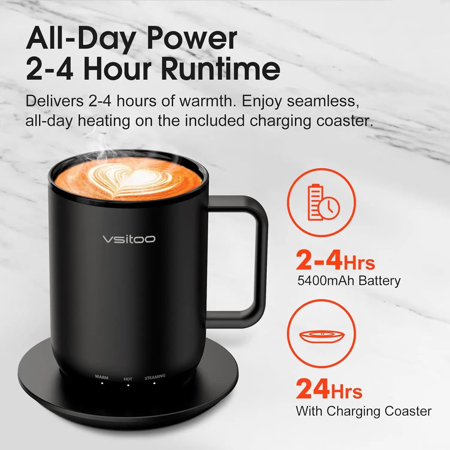 Mug, Heated Gift, Black