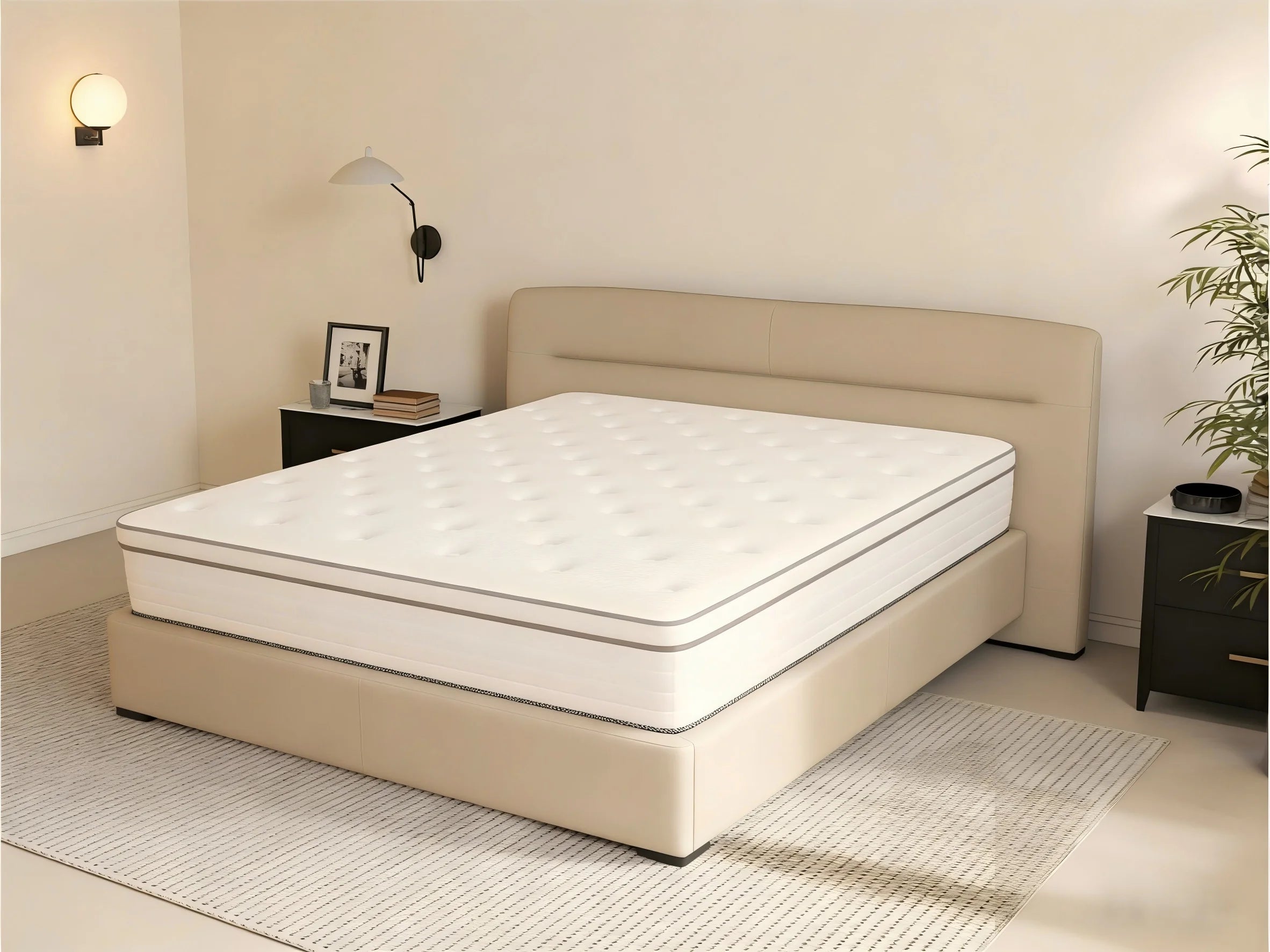 12 Inch Hybrid Queen King Full Mattress in a Box Memory Foam Soft, Bed Mattresses Pocket Springs Reduce Pressure