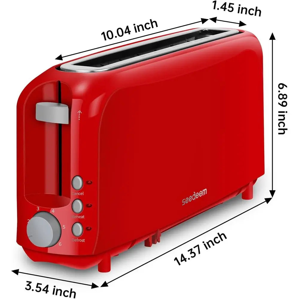 Toaster, Single Long-Slot Removable Tray