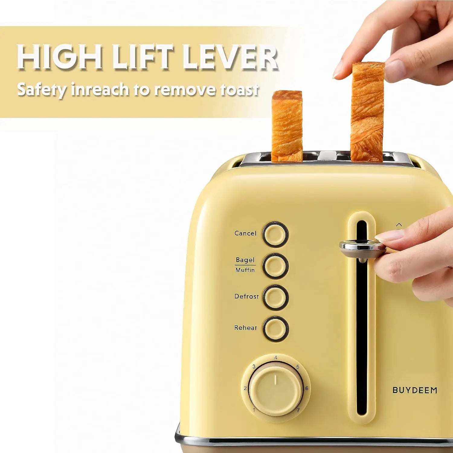 Toaster 2-Slice, Extra Wide Retro Stainless