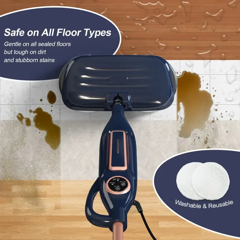 Mop Cleaner, Steam w/ Rotating Pad Floor Steamer for Hardwood Laminate