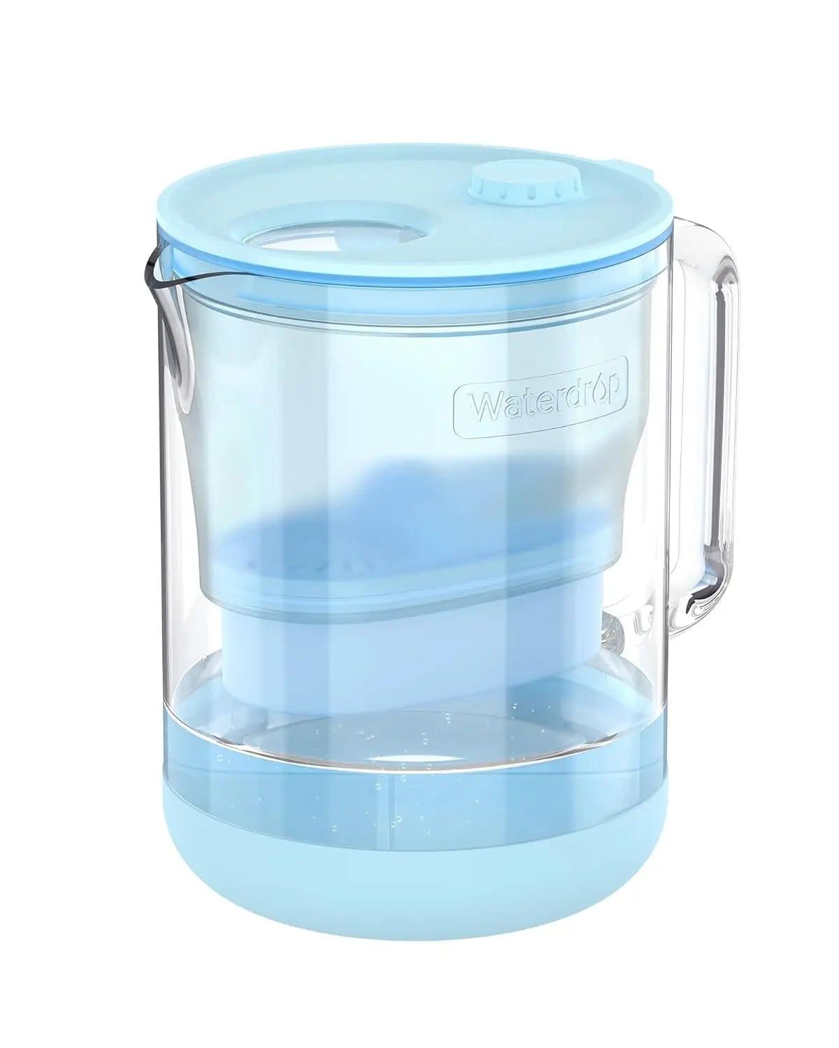 Water Filter Pitcher, 7-cup Glass, Contaminants, Alkaline