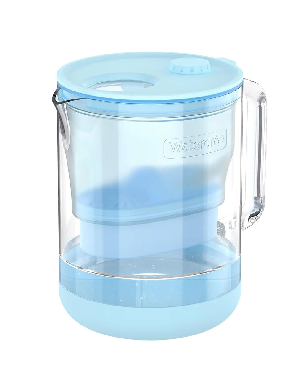 Water Filter Pitcher, 7-cup Glass, Contaminants, Alkaline