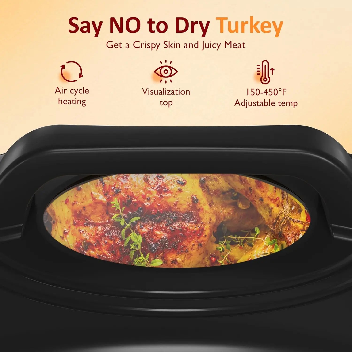 Roaster Oven, Electric Self-Basting, 24 Qt Removable Pan