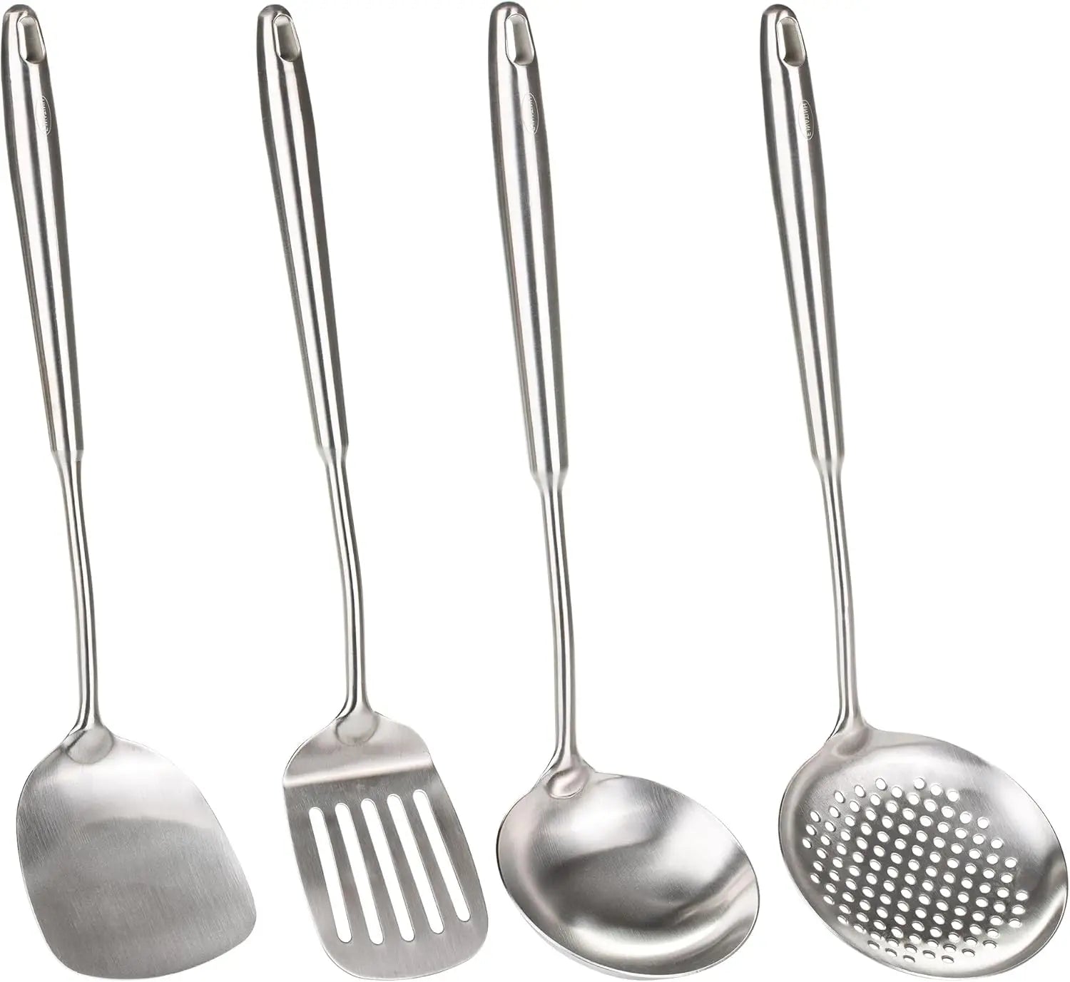 Wok Utensils, 4-Piece Stainless Steel