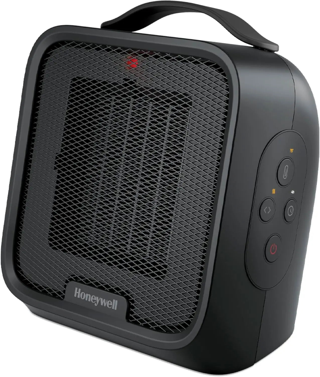Space Heater, Compact Ceramic Quiet w/ Timer Black