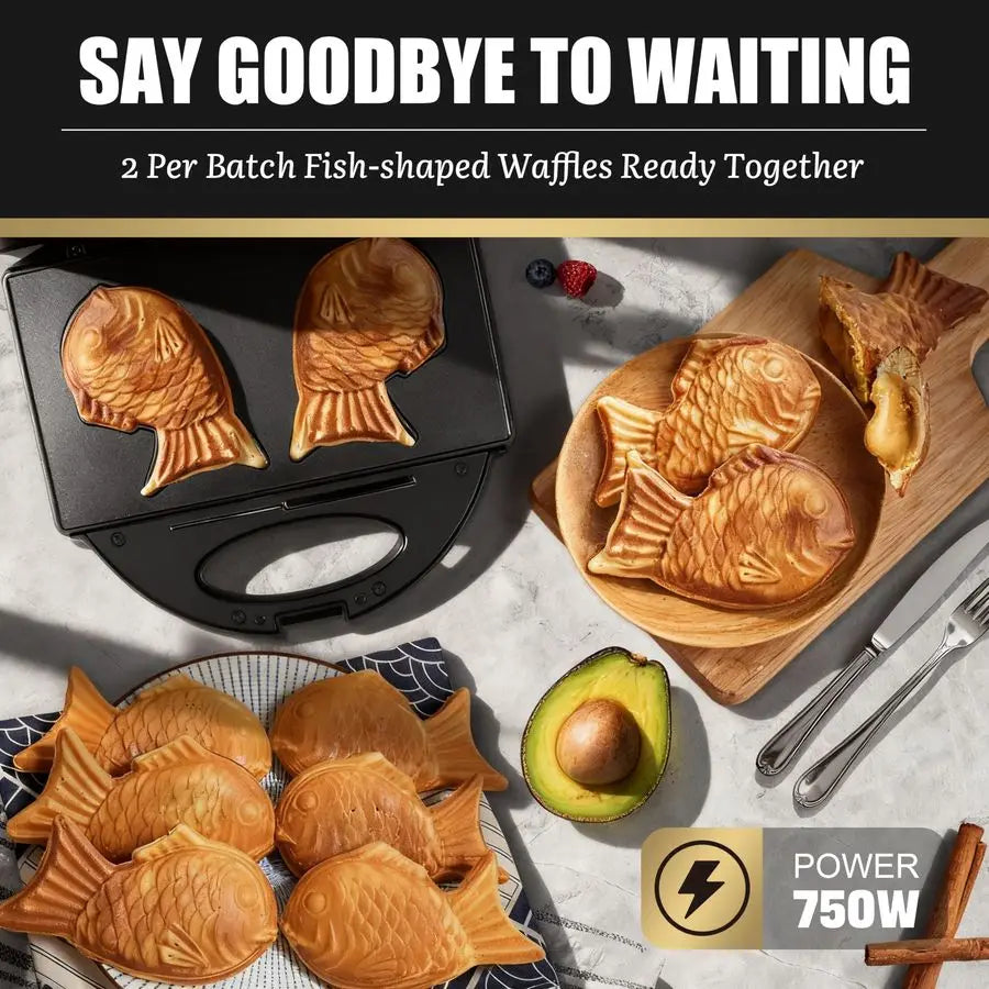 Waffle Maker Non Stick Fish-shaped