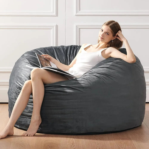 3 Feet Bean Bag Chair - BeanBag Chairs for Adults, Living Room Furniture Sofa with Soft Micro Fiber Cover  Fast shipping
