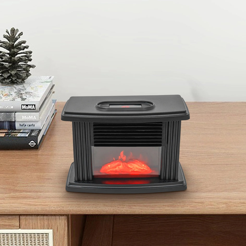 1000W Electric Fireplace with 3D Flame Effects And Log Burner for Standing Space Heating Ideal for Rooms up to 10m²/107.63ft²