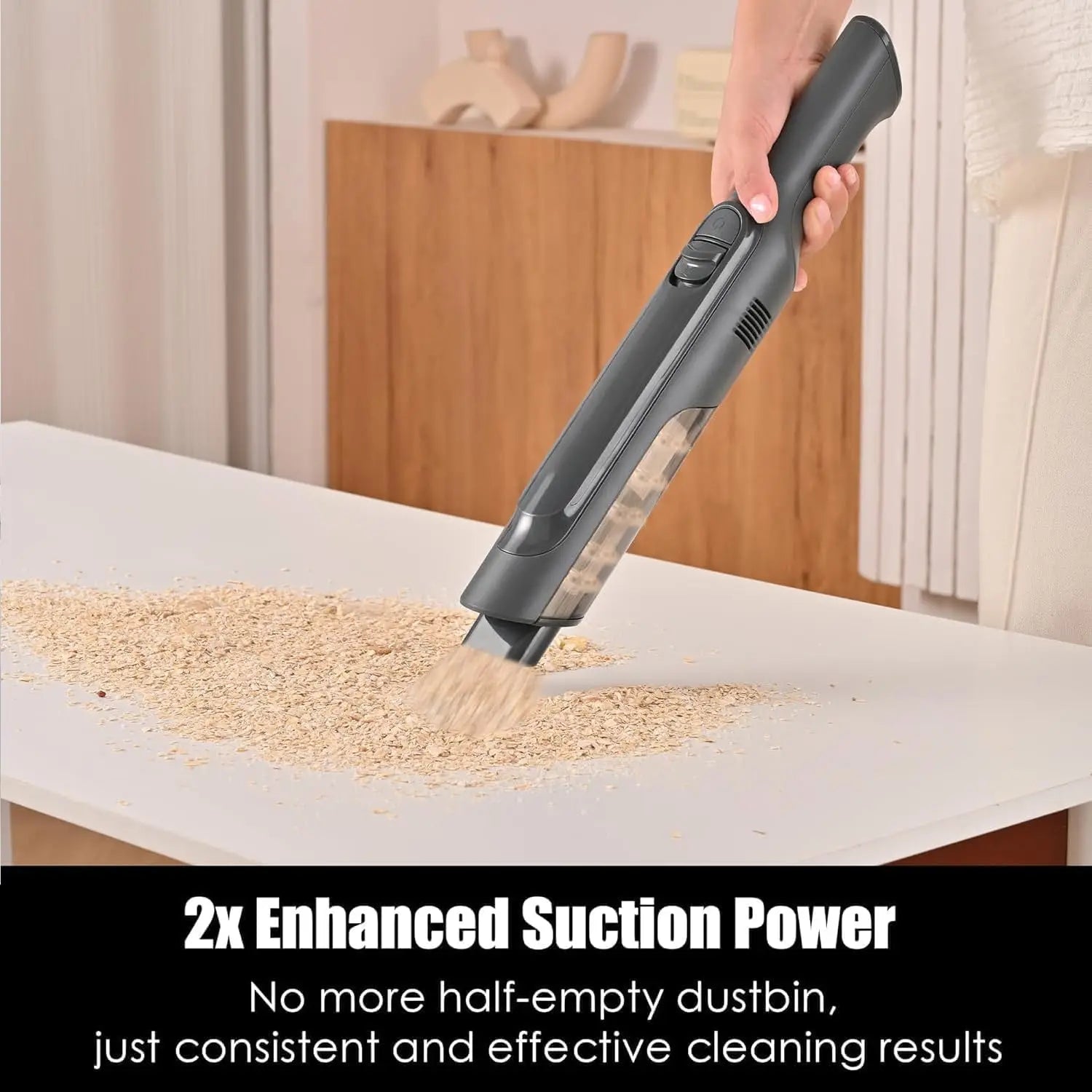 Cordless Handheld Vacuum 1.4lb, Powerful Suction