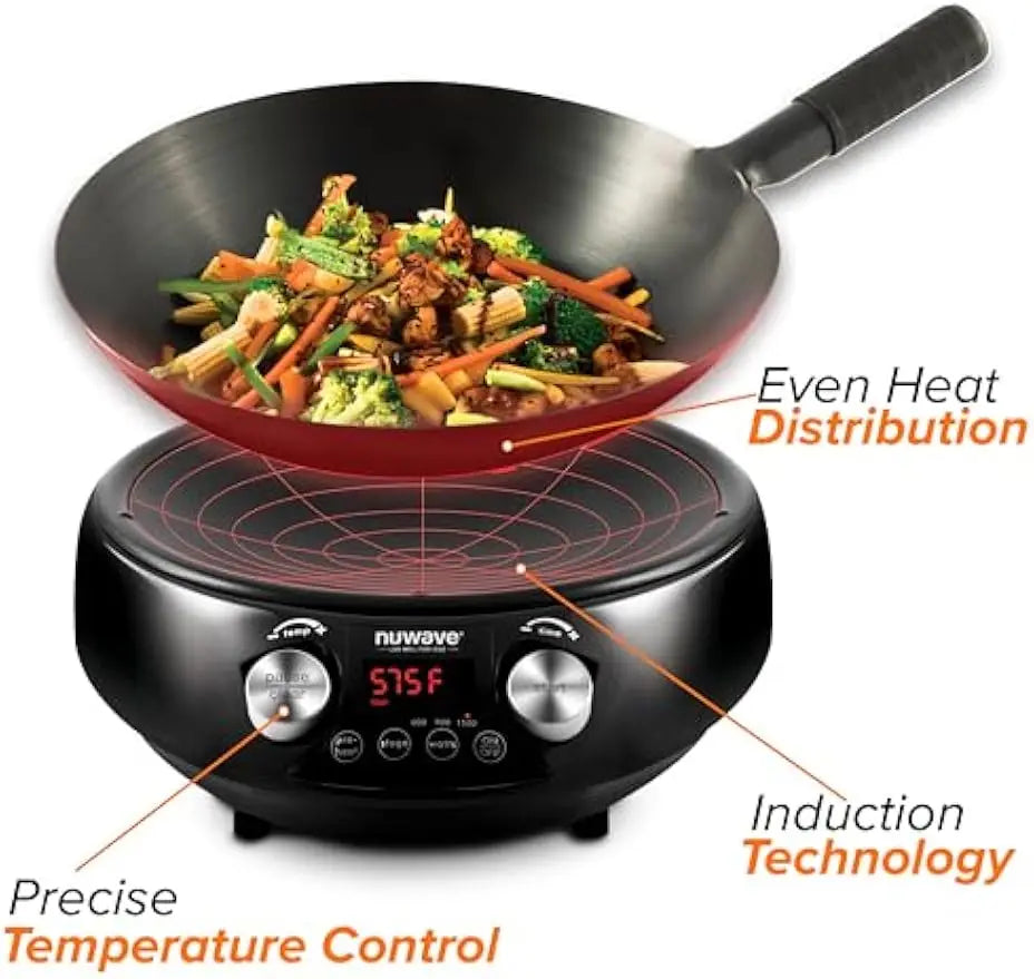 Wok, Induction Temp Control, w/ 14-inch Steel Pan