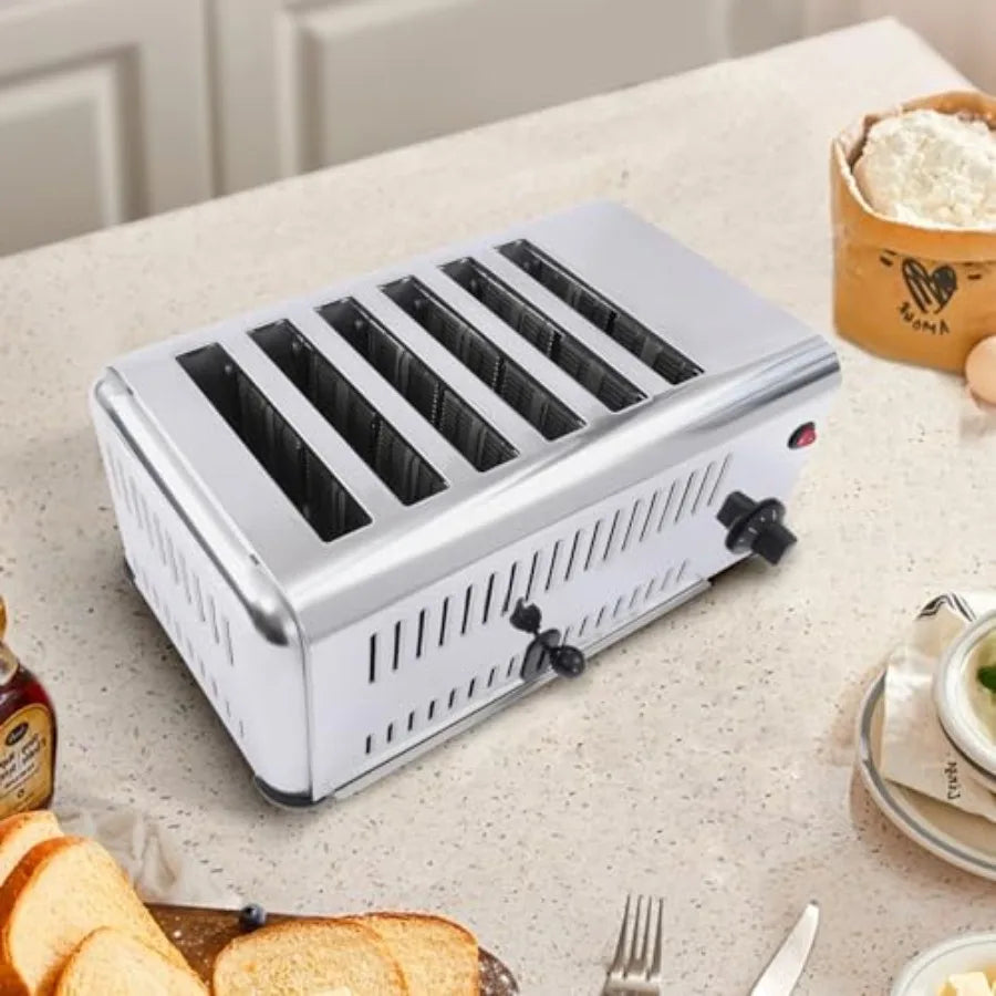Toaster, 6-Slot Wide Stainless