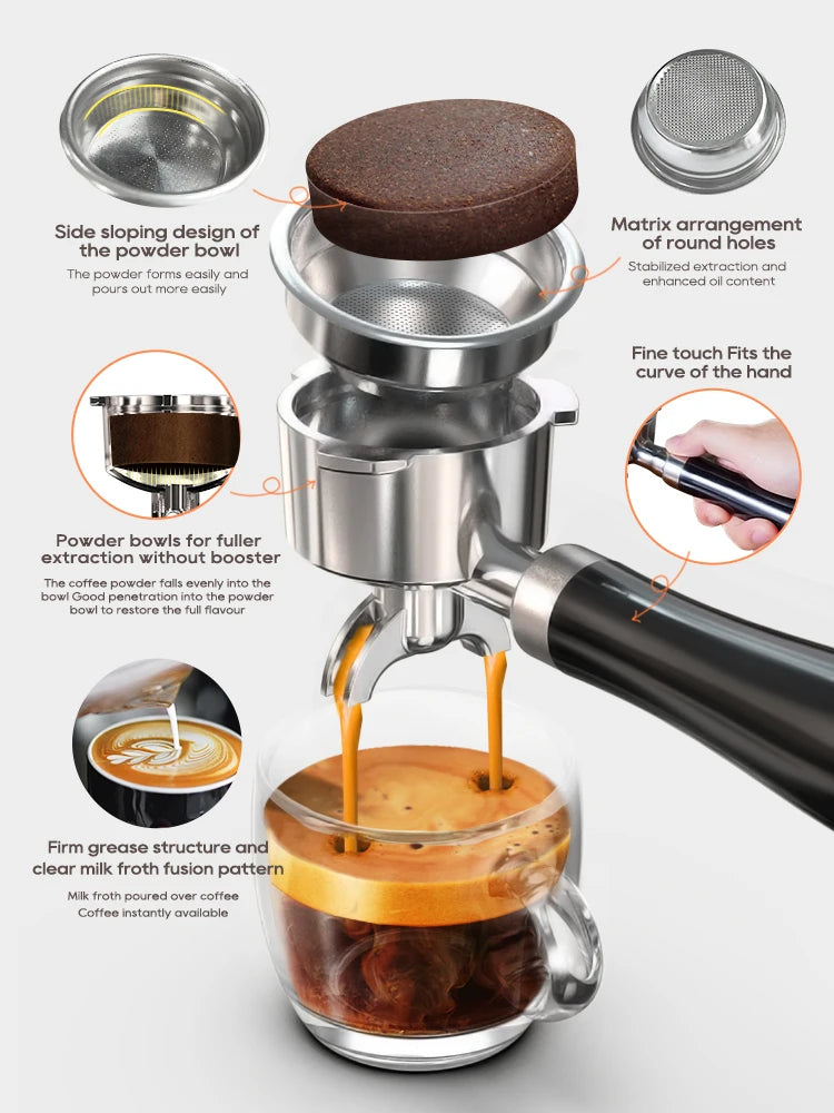 Espresso Machine, Cold/Hot Coffee Maker