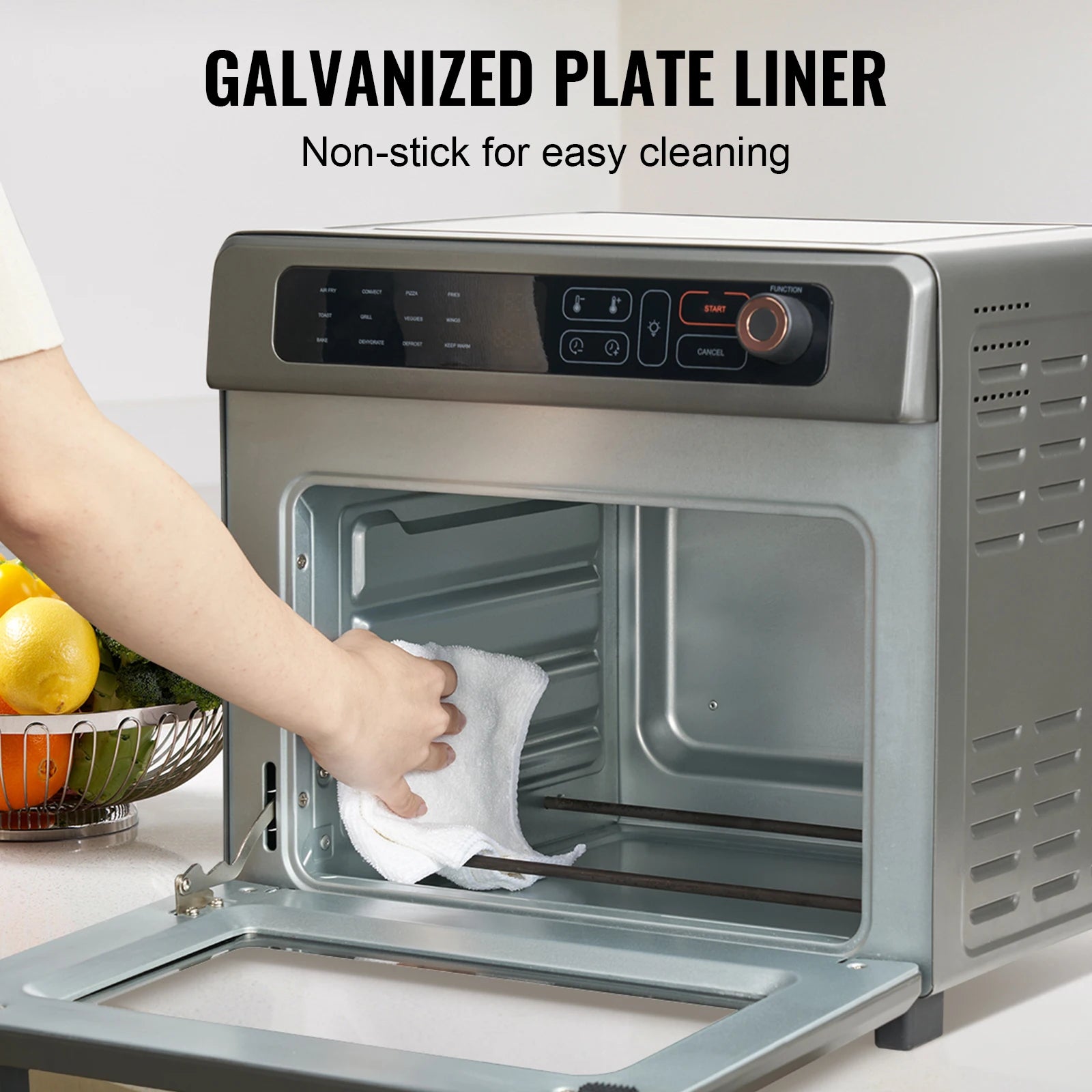 Air Fryer, Toaster Oven, Convection Oven 1700W Stainless