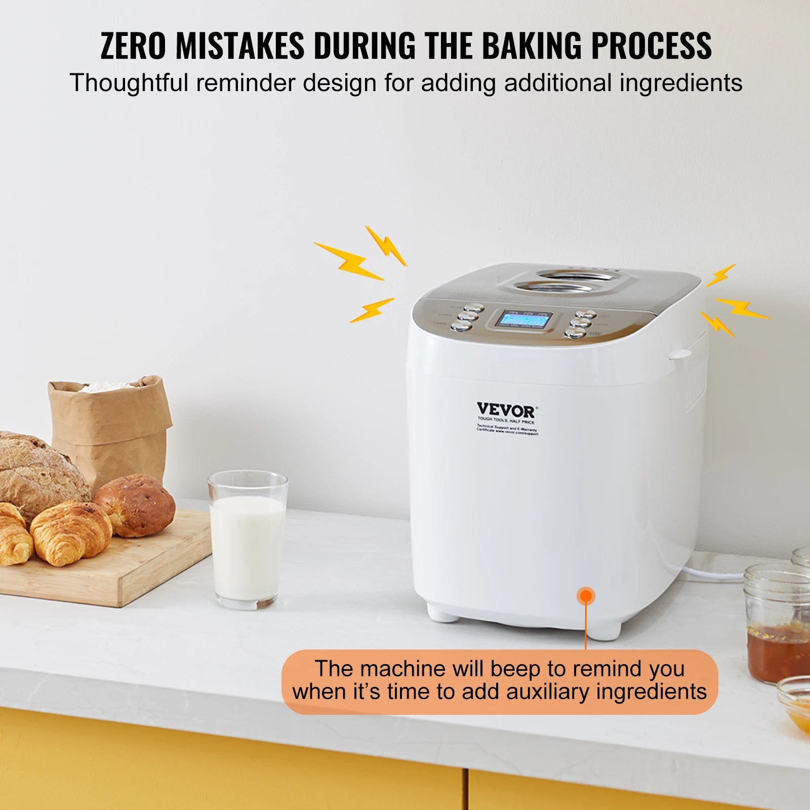 Bread Maker, Nonstick Ceramic Gluten Free